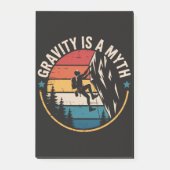 Schwerkraft ist ein Mythos Post-it Klebezettel (Vorderseite)