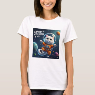 Schwerkraft? Noch nie von ihr gehört. Süße Weltrau T-Shirt