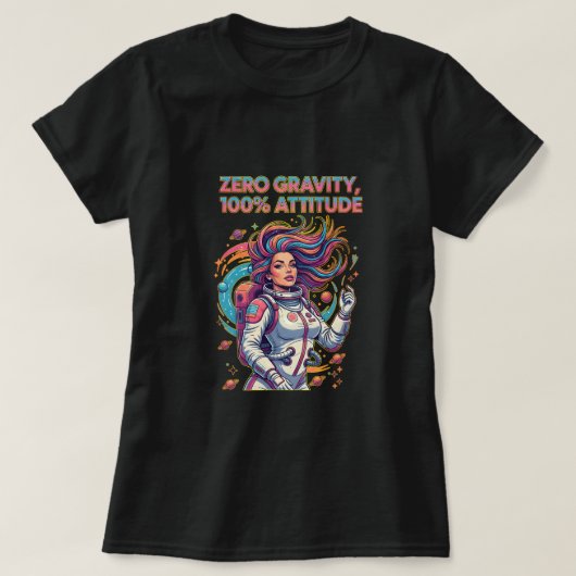 Schwerkraft Null, 100% Einstellung T-Shirt (Design vorne)