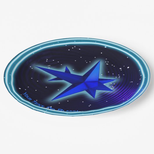 Schwerkraft Pappteller (Schrägansicht)