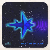 Schwerkraft Rechteckiger Pappuntersetzer (Vorderseite)