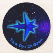 Schwerkraft Runder Pappuntersetzer (Vorderseite)