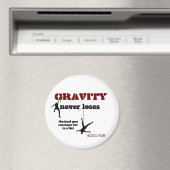 Schwerkraft verliert nie - Felskletterdesign Magnet (In Situ (Geschirrspüler))