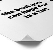 Schwerkraft verliert nie - Felskletterdesign Poster (Ecke)