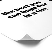 Schwerkraft verliert nie - Felskletterdesign Poster (Ecke)