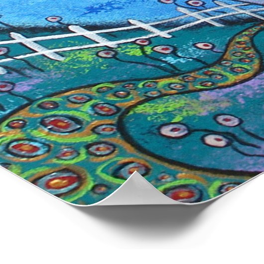 Schwerkraftdruck Poster (Ecke)