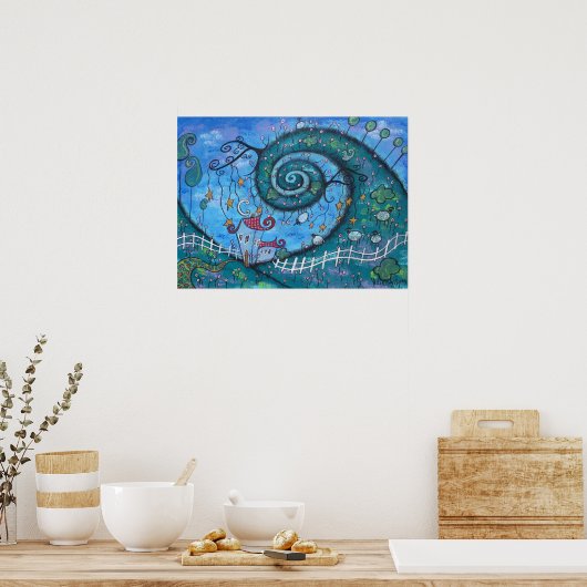 Schwerkraftdruck Poster (Küche)