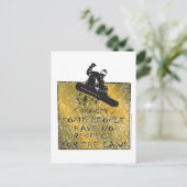 Schwerkraftfahrer Postkarte (Stehend Vorderseite)