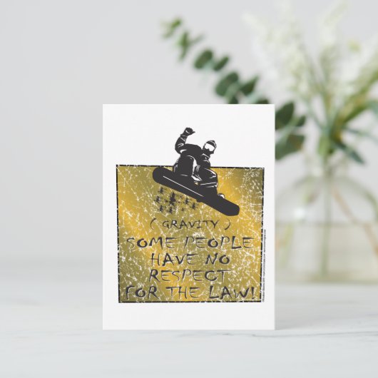 Schwerkraftfahrer Postkarte (Stehend Vorderseite)