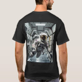 SchwerkraftInspiriert Floating Spaceman T - Shirt (Rückseite)