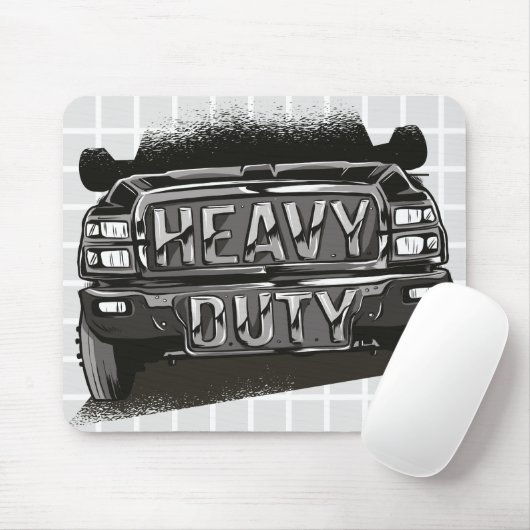Schwerlast-LKW-Grafik-Gitter-Mauspad Mousepad (Mit Mouse)