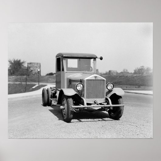 Schwerlastwagen, 1925. Vintages Foto Poster (Vorne)