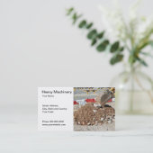 Schwermaschinen-Visitenkarte Visitenkarte (Stehend Vorderseite)