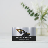 Schwermaschinenbetreiber Visitenkarte (Stehend Vorderseite)