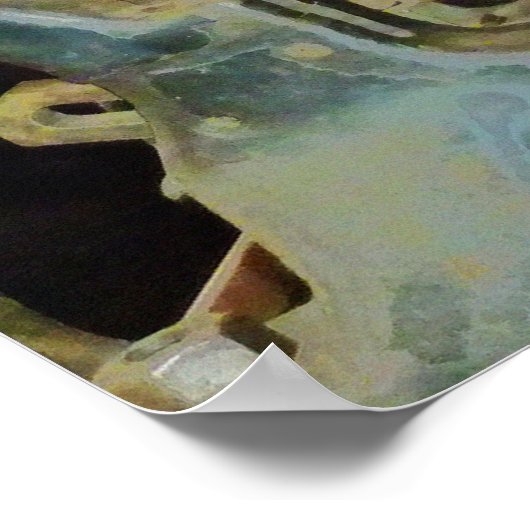 Schwermaschinengeschäft Poster (Ecke)