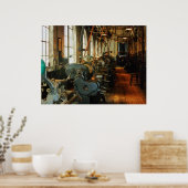 Schwermaschinengeschäft Poster (Küche)