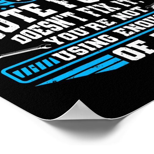 Schwermaschinentechniker Poster (Ecke)