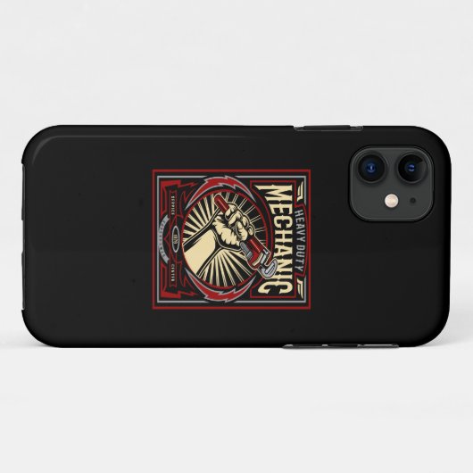 Schwermechaniker Case-Mate iPhone Hülle (Rückseite (Horizontal))