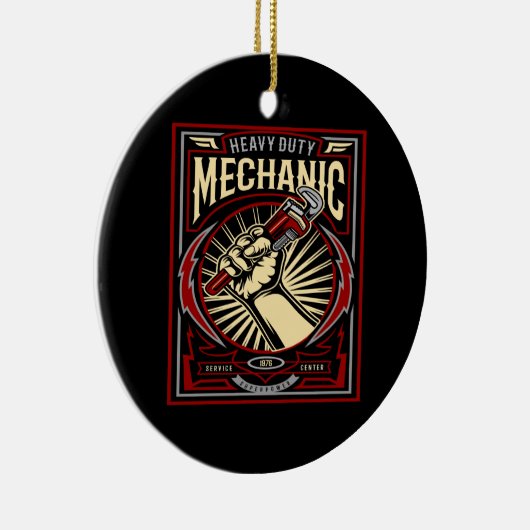 Schwermechaniker Keramik Ornament (Rechts)