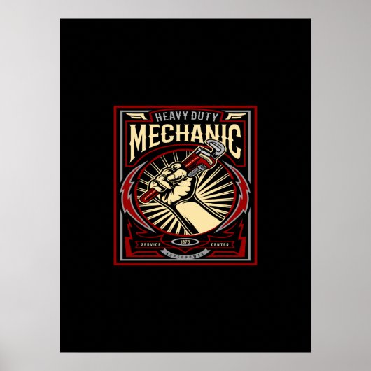 Schwermechaniker Poster (Vorne)