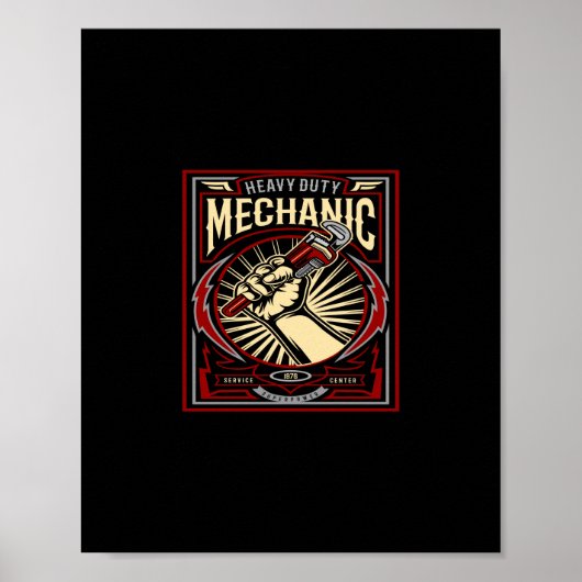 Schwermechaniker Poster (Vorne)