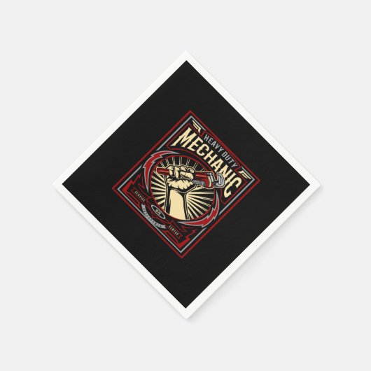 Schwermechaniker Serviette (Ecke)