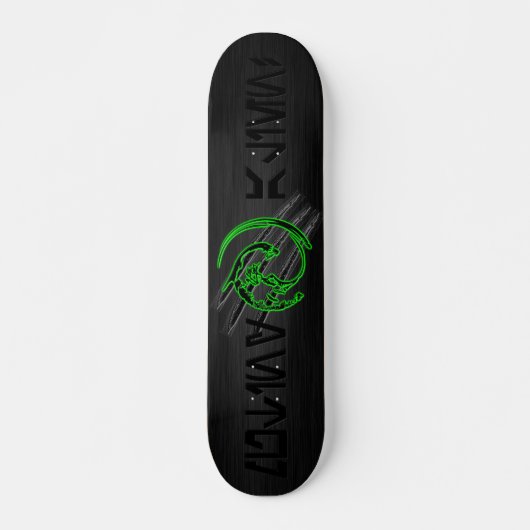 Schwermetall-ALIEN Skateboard (Vorne)