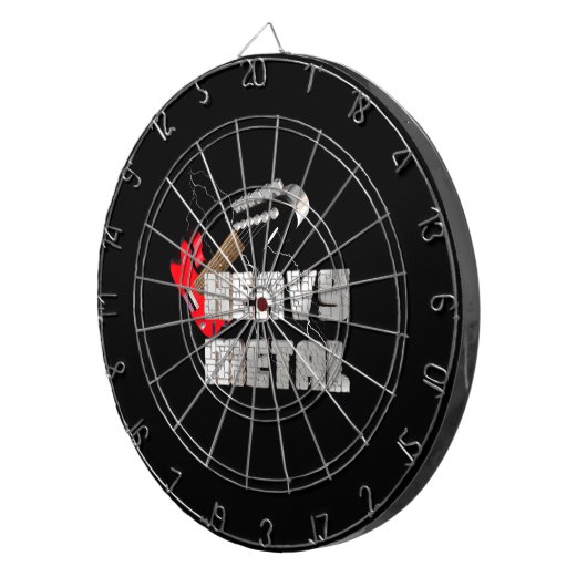 Schwermetall Dartscheibe (Vorderseite rechts)