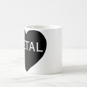 Schwermetall der Liebe Kaffeetasse (Mittel)