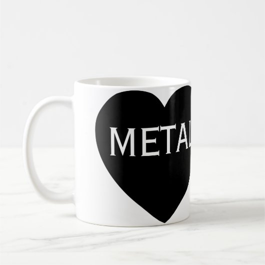 Schwermetall der Liebe Kaffeetasse (Links)