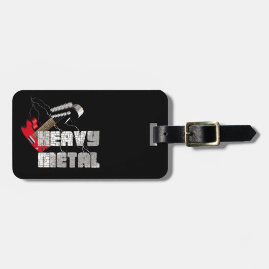 Schwermetall Gepäckanhänger (Vorderseite horizontal)