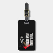 Schwermetall Gepäckanhänger (Vorderseite vertikal)