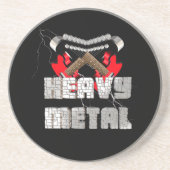 Schwermetall Getränkeuntersetzer (Vorne)