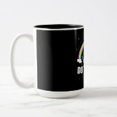 Schwermetall-Hunde Zweifarbige Tasse (Links)