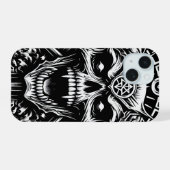 Schwermetall iPhone 15 Hülle (Rückseite (Horizontal))