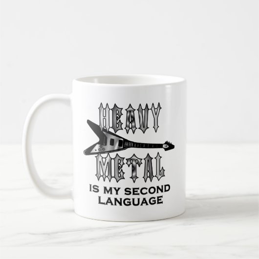 Schwermetall ist meine zweite Sprache Kaffeetasse (Links)