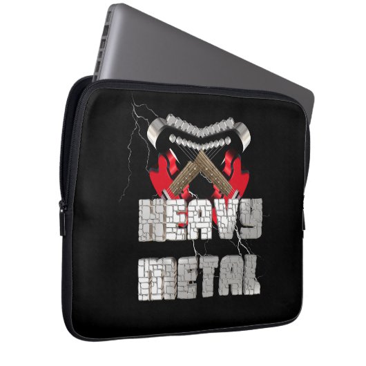 Schwermetall Laptopschutzhülle (Vorne Rechts)