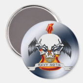 Schwermetall Magnet (Vorderseite/Rückseite)