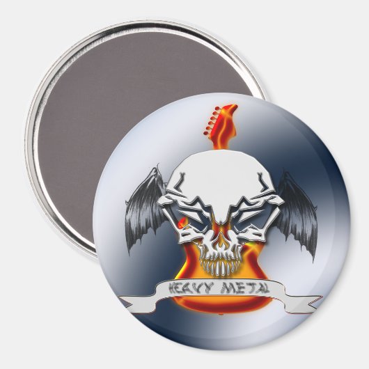 Schwermetall Magnet (Vorderseite/Rückseite)