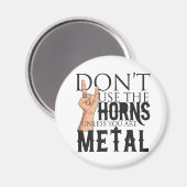 Schwermetall Magnet (Vorderseite/Rückseite)