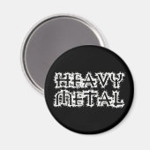 Schwermetall Magnet (Vorderseite/Rückseite)