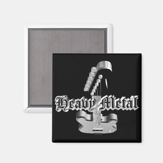 Schwermetall Magnet (Vorderseite/Rückseite)