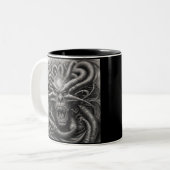 Schwermetall-Monster Zweifarbige Tasse (Vorderseite Links)