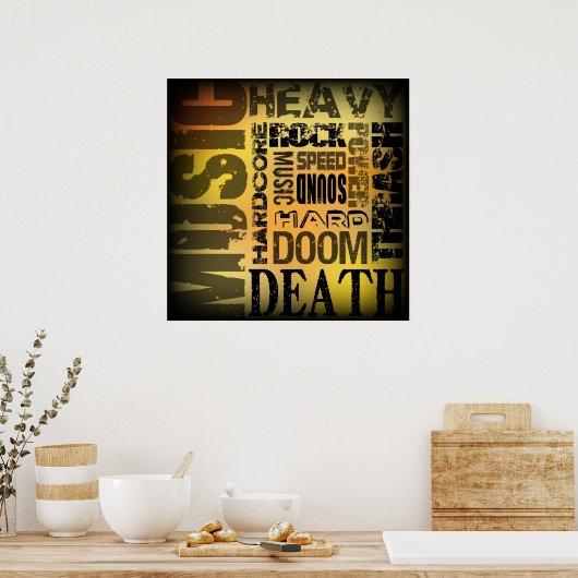 Schwermetall-Party Poster (Küche)