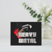 Schwermetall Postkarte (Stehend Vorderseite)