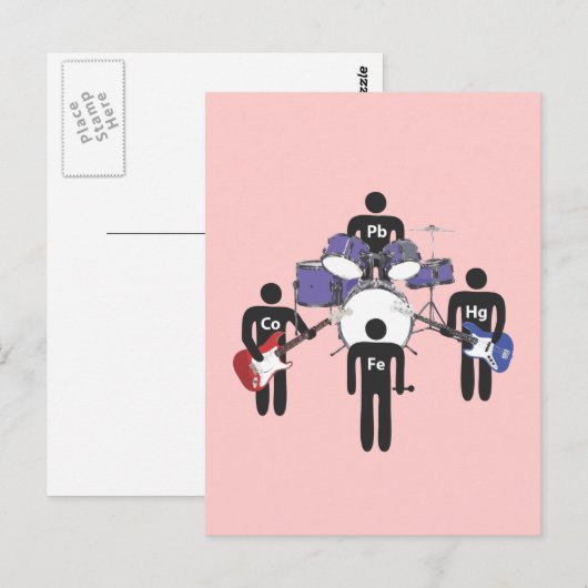 Schwermetall Postkarte (Vorne/Hinten)