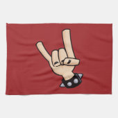 Schwermetall-Teufelshorne Geschirrtuch (Horizontal)