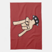 Schwermetall-Teufelshorne Geschirrtuch (Vertikal)