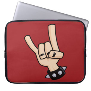 Schwermetall-Teufelshorne Laptopschutzhülle