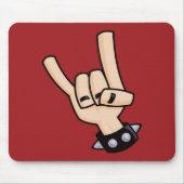 Schwermetall-Teufelshorne Mousepad (Vorne)